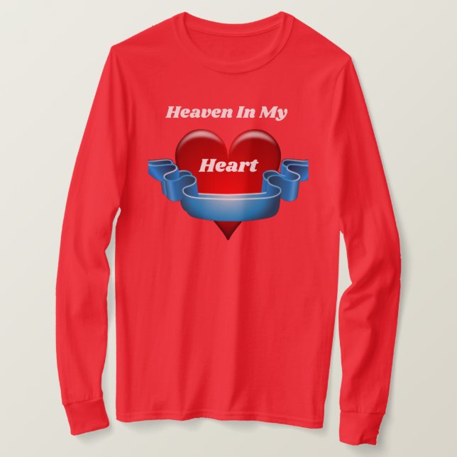 Heaven In My Heart Long Sleeve Tee (Design Front)