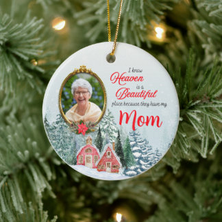 Heaven is a Beautiful Place Round Ornament