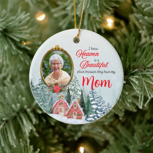 Heaven is a Beautiful Place Round Ornament (Tree)