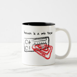 Heaven Is A Mix Tape Two-Tone Coffee Mug