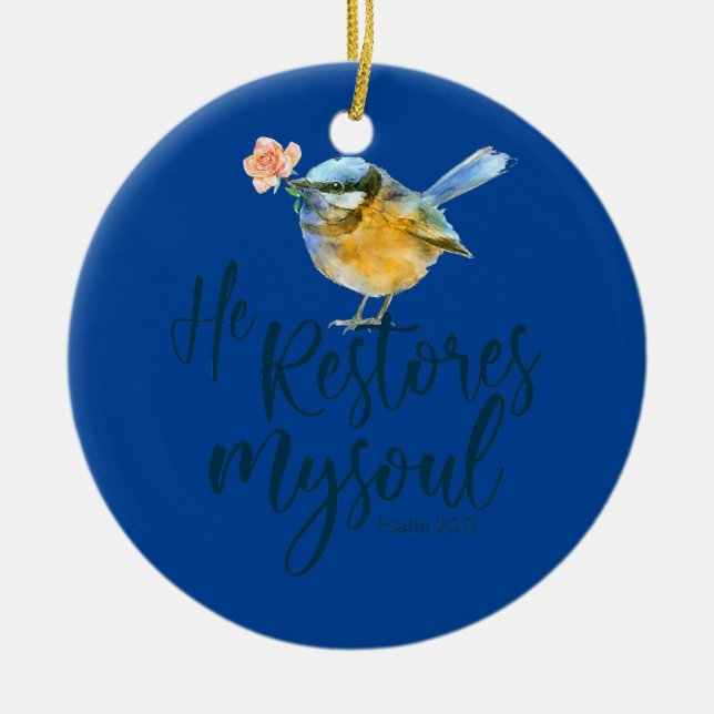 Heaven Is My Home I'm Just Here Recruiting Ceramic Ornament (Front)