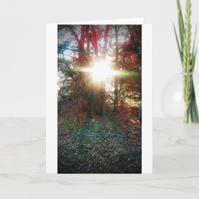 Heaven Let Your Light Shine Down Card (Front)