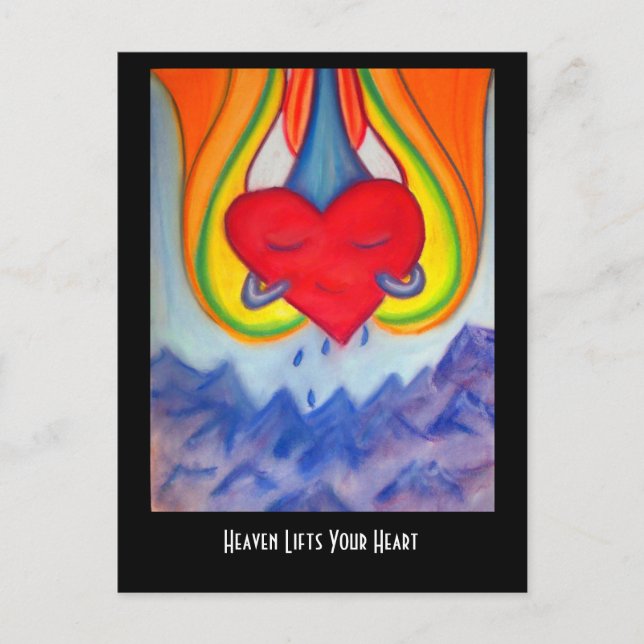 Heaven lifts your Heart postcard (Front)