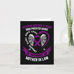 Heaven Needed a Hero God Mother In Law Mum Pancrea Card