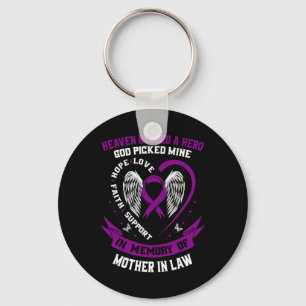 Heaven Needed a Hero God Mother In Law Mum Pancrea Key Ring