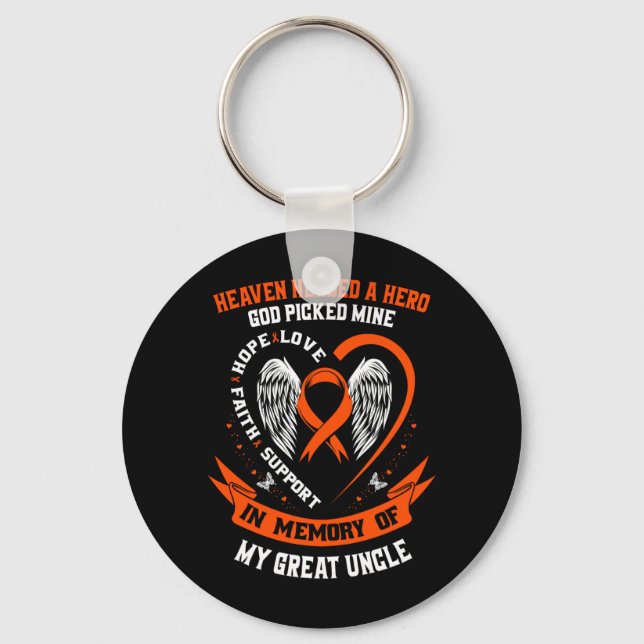 Heaven Needed A Hero God Picked Great Uncle Key Ring (Front)