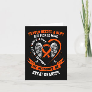 Heaven Needed a Hero God Picked My Great Grandpa L Card