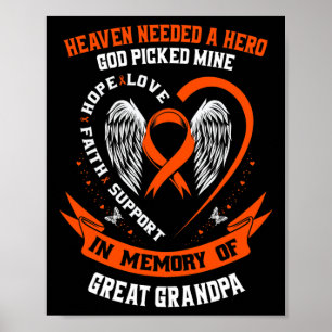 Heaven Needed a Hero God Picked My Great Grandpa L Poster