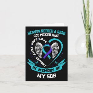 Heaven Needed A Hero God Picked My Son Suicide Awa Card