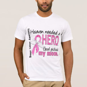 Heaven Needed A Hero Mum Breast Cancer T-Shirt