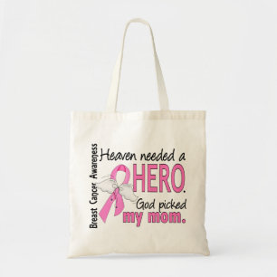Heaven Needed A Hero Mum Breast Cancer Tote Bag