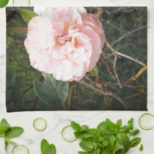 Heaven on Earth Roses in Dark Vignette Tea Towel