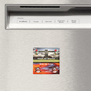 Heaven Or Hell Clean or Dirty Dishwasher Magnet 2