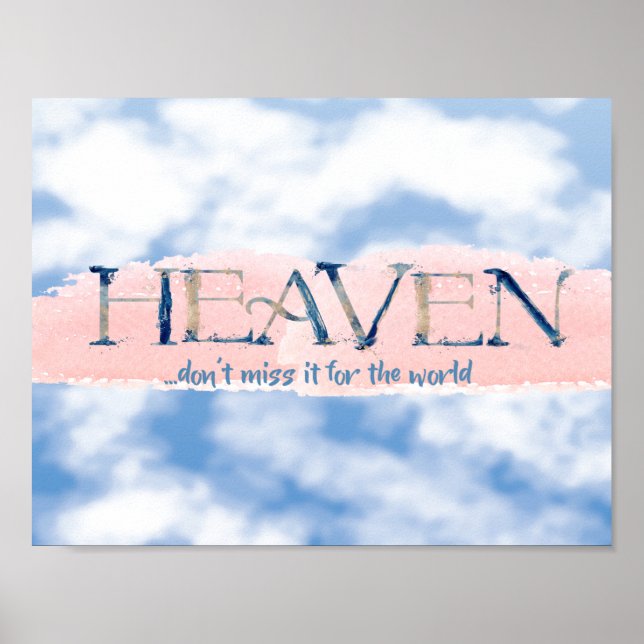 Heaven Quote Christian Poster (Front)