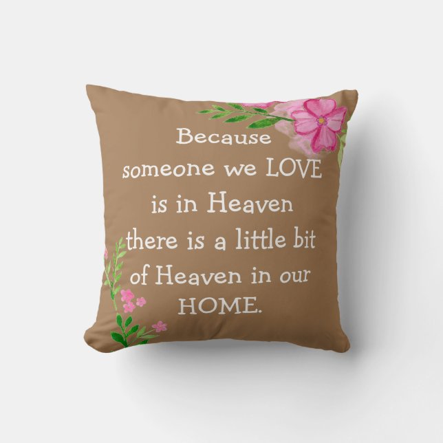 Heaven Quote Cushion (Front)