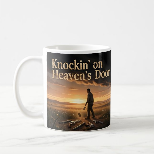 Heaven’s Door Sunset Redemption Art Mug (Left)