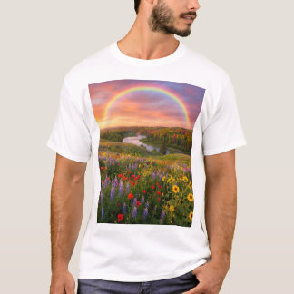Heaven’s Path: Double Rainbow & Wildflower Dreamsc T-Shirt
