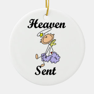 Heaven Sent Angel T-shirts and Gifts Ceramic Ornament