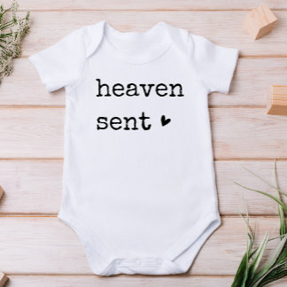 Heaven Sent Baby Baptism Christian Baby Baby Bodysuit