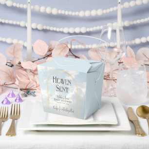 Heaven Sent Clouds Sky Celestial Baby Shower Favour Box
