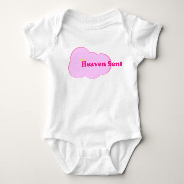 Heaven Sent - Girl Baby Bodysuit (Front)