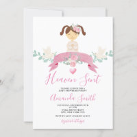 Heaven Sent Little Angel Baby Shower Pink Floral