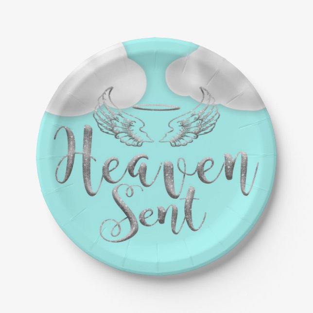 Heaven Sent Matching Party Plates (Front)