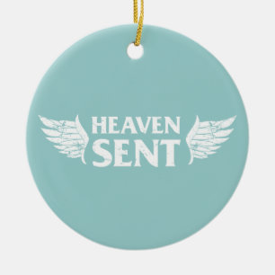 Heaven Sent Memorial Ornament in Blue