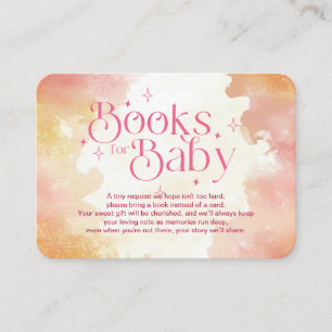 Heaven Sent Pink Clouds Books for Baby Enclosure Card