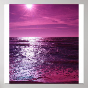 Heaven Shines Purple Poster