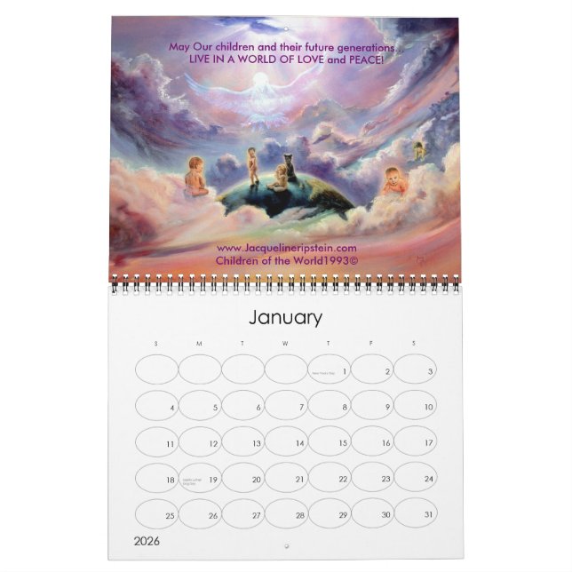 Heaven to Earth an Inspiring every day- Customised Calendar (Jan 2026)