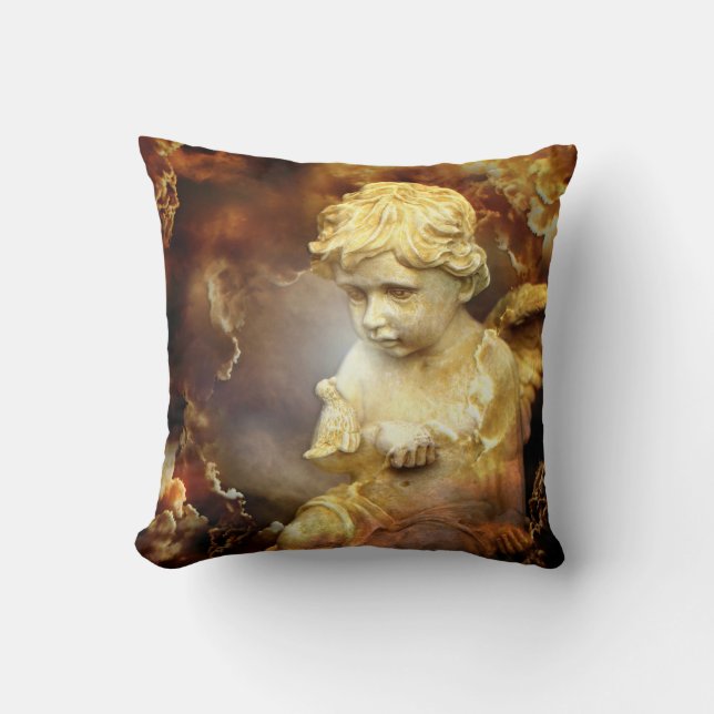 Heavenly Angel Cherub Cushion (Front)