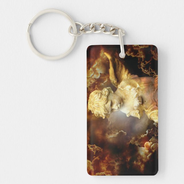 Heavenly Angel Cherub Key Ring (Front)