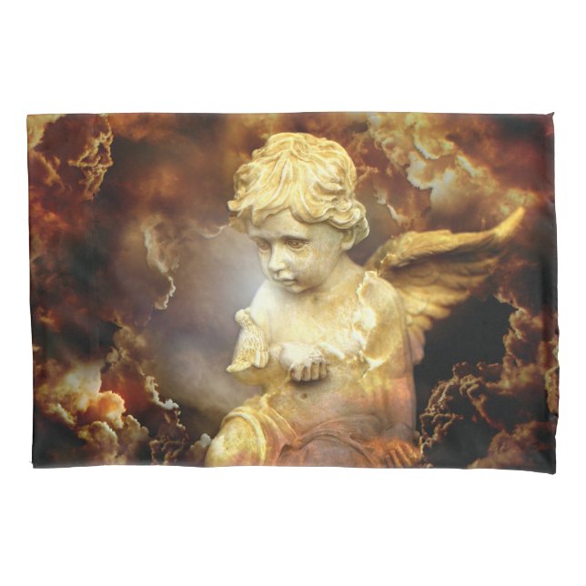 Heavenly Angel Cherub Pillowcase (Front)