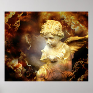 Heavenly Angel Cherub Poster