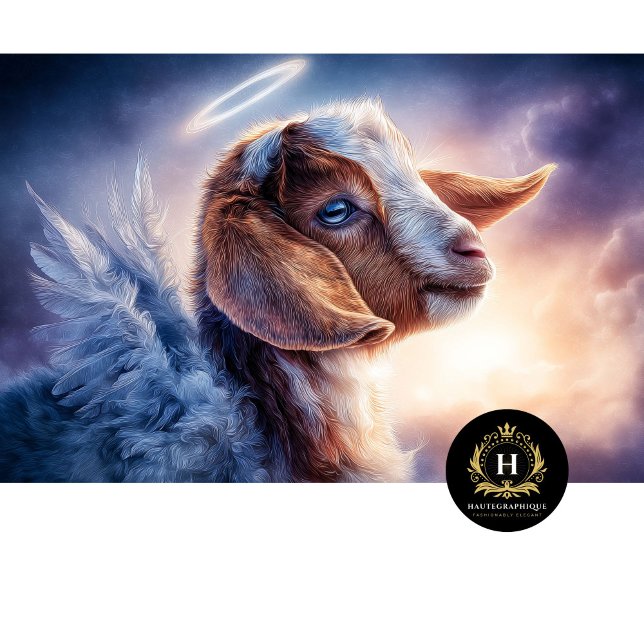Heavenly Angel Goat Art Portrait Tissue Paper (Creator Uploaded)