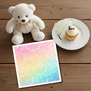 Heavenly Angel Halo Cloud Rainbow Napkins