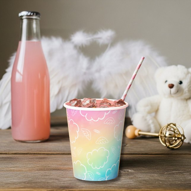 Heavenly Angel Halo Cloud Rainbow Paper cup (Heavenly Angel Halo Cloud Rainbow Paper cup)