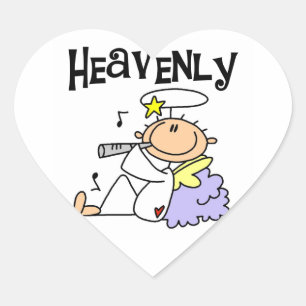 Heavenly Angel T-shirts and Gifts Heart Sticker