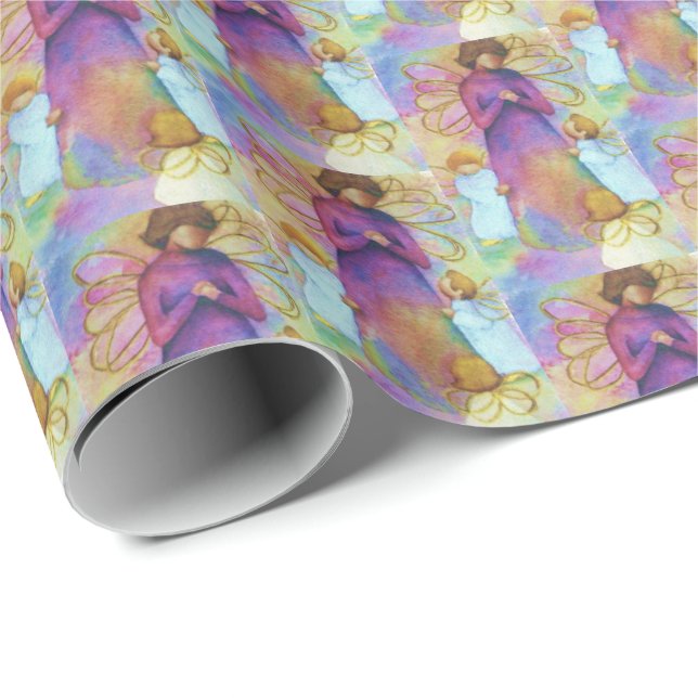 HEAVENLY ANGELIC ANGELS WRAPPING PAPER (Roll Corner)
