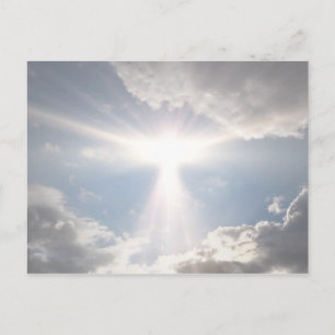 Heavenly angelic sky postcard