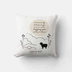 Heavenly Blessings Prayer Neutral Colours Shee Cushion