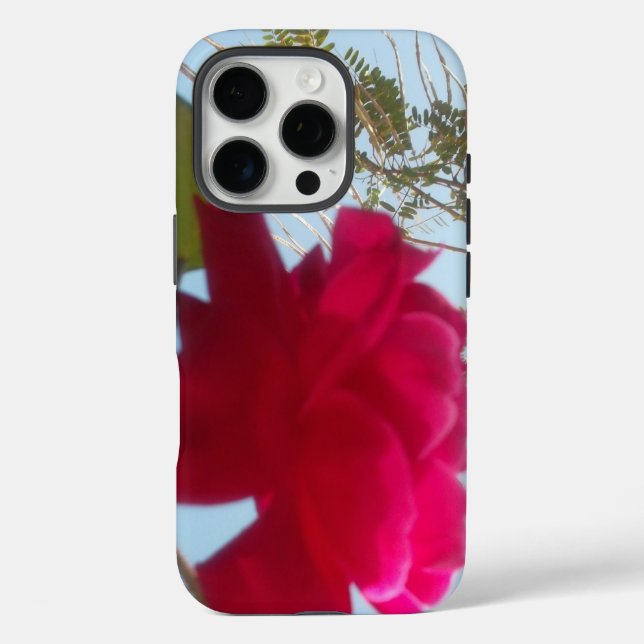 Heavenly Bloom | A Red Rose Against the Blue Sky  Case-Mate iPhone Case (Back)