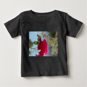 Heavenly Bloom: A Rose Against the Sky Baby T-Shirt