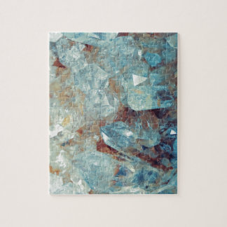 Heavenly Blue Quartz Crystal Jigsaw Puzzle