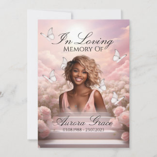 Heavenly Butterflies - HBM001 Memorial Card & Poem