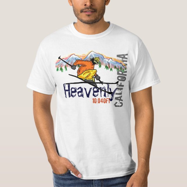 Heavenly California ski elevation value tee (Front)