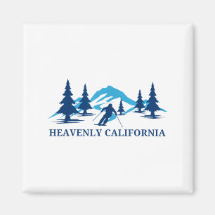 Heavenly california skiing resort mountains magnet