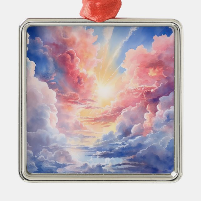Heavenly Clouds Ornament (Front)