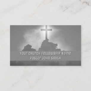 Heavenly Cross Sky Church Business Cards